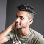 Lishy Toupee for Men 7x9 European Virgin Human Hair Replacement Systems Mens Hairpiece Mono Lace Top with Durable PU Around Medium Light Density 1B Black Color