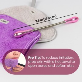 Lindo Twist-N-Roll Tweezer - Spring Facial Hair Removal Tool, Natural Threading, Stainless Steel, Remove Unwanted Hair on Upper Lip, Chin, Cheek, and Neck, Travel Pouches Included (2 Pack)