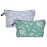 Borsun 2 Pcs Cosmetic Bag for Women Small Make Up Bag Waterproof Travel Toiletries Pouch with Zipper for Organizing Small Items, Gift Bags for Birthday Christmas(Daisy Flower 2)