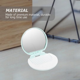 Round Compact Cosmetic Mirror- 7PCS Chocolate Cookies Pocket Makeup Mirror Mini Round Hand Mirror with Comb for Purses and Travel