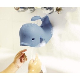 Bath Spout Cover for Bathtub - Protects Baby from Bumping Head During Bathing Time Baby Faucet Cover Universal Faucet Protective Cover Whale DesignGrey)