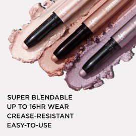 IT Cosmetics Superhero No-Tug Waterproof Eyeshadow Stick, Silk Armor - Warm Rose Gold - Longwear, Blendable Cream Eyeshadow with Built-In Primer - Suitable for Sensitive Eyes - 0.05 oz IT Cosmetics Superhero No-Tug Waterproof Eyeshadow Stick, Silk Armor - Warm Rose Gold - Longwear, Blendable Cream Eyeshadow with Built-In Primer - Suitable for Sensitive Eyes - 0.05 oz