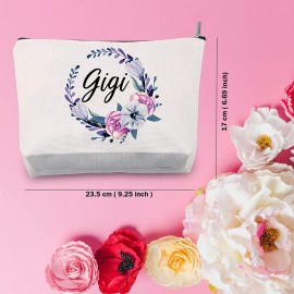 TSOTMO Gigi Makeup Bag Best Gigi Ever Gift Gigi Gifts for GrandmaGrandma Gifts from Granddaughter Grandson (Gigi)
