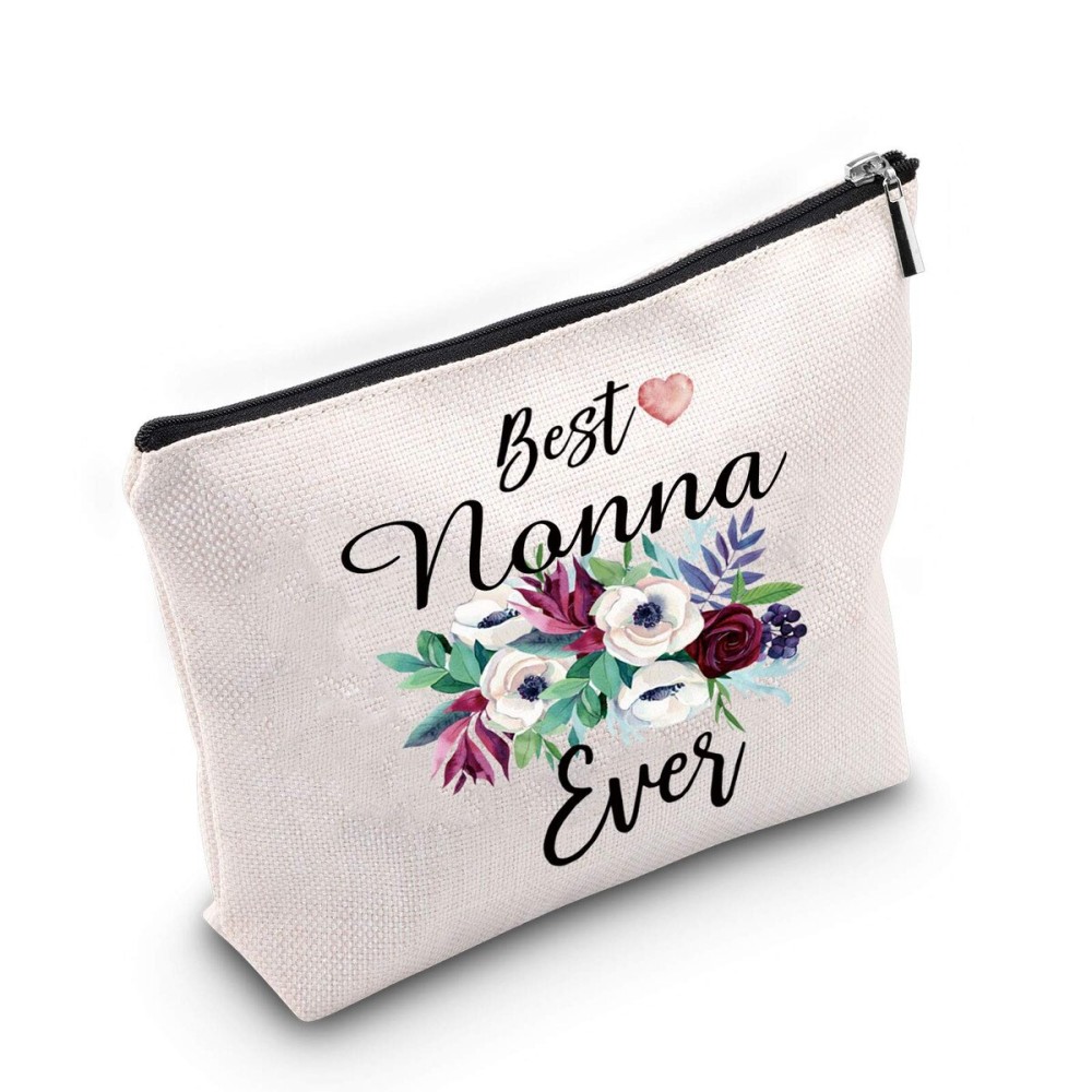 TSOTMO Best Nonna Ever Gift Grandma Gift from Grandchild Nonna Makeup Bag (Nonna) TSOTMO Best Nonna Ever Gift Grandma Gift from Grandchild Nonna Makeup Bag (Nonna)