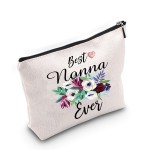 TSOTMO Best Nonna Ever Gift Grandma Gift from Grandchild Nonna Makeup Bag (Nonna)