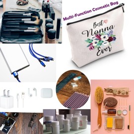 TSOTMO Best Nonna Ever Gift Grandma Gift from Grandchild Nonna Makeup Bag (Nonna) TSOTMO Best Nonna Ever Gift Grandma Gift from Grandchild Nonna Makeup Bag (Nonna)