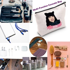 TSOTMO Movie Inspire Gift Women Makeup Bag TV Show Gift For Fans TV Show Merch Zipper Pouch