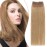 Rich Choices Clip in Short Hair Extensions 100% Real Remy Human Hair Invisible Mini HairPieces for Thinning Women and Men 8 Inch blonde