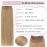 Rich Choices Clip in Short Hair Extensions 100% Real Remy Human Hair Invisible Mini HairPieces for Thinning Women and Men 8 Inch blonde