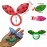 Himeeu 30 PCS Girls Rabbit Ear Hair Ties for Toddlers 20 PCS Mini Cotton Hair Bands Women No Snagged Ponytail Holders Color Randomly