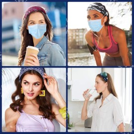 6 Pieces Nursing Headbands with Buttons for Nurses Doctor Women Boho Bandana Headbands Wide Stretch Head Wraps Elastic Hair Bands for Face Covering Holder Ear Protection (Colorful Pattern) 6 Pieces Nursing Headbands with Buttons for Nurses Doctor Women Boho Bandana Headbands Wide Stretch Head Wraps Elastic Hair Bands for Face Covering Holder Ear Protection (Colorful Pattern)
