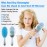 Aethland Detangling Brush for Curly Hair Kids, Light Blue, Gently Removing Knots & Tangles, Save Time, Painless, For All Hair Types, Comfortable Design
