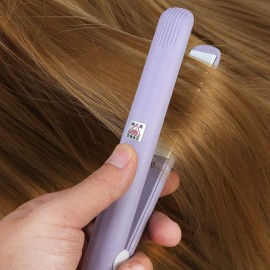 Mini Dual Purpose Curling Iron, Mini Flat Iron, Hair Straightener, Mini Curling Iron Mini Straightener Flat Iron 2 in 1 Ceramic Flat Iron Tourmaline Plate Curler Beauty Heating