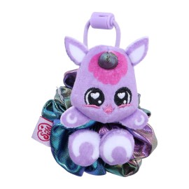 Scrunchmiez Four Pack, Exclusive scrunchies That Magically transforms from Hair Scrunchie to Cute Plush Friend as Well as Backpack Clip. So Many Characters to Collect & wear.