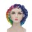 AFPANQZ Tie Dye Rainbow Satin Bonnet Sleep Cap for Women Girls Curly Hair Black Locs Dreadlocks, Elastic Band Satin Sleeping Caps Night Hat Head Cover Prevent Natural Hair Loss Colored Gift