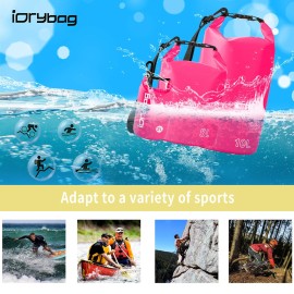 IDRYBAG Dry Bag for Kayaking Waterproof 2L/5L/10L/15L/20L, Small Dry Sack Waterproof Bag for Boating IDRYBAG Dry Bag for Kayaking Waterproof 2L/5L/10L/15L/20L, Small Dry Sack Waterproof Bag for Boating