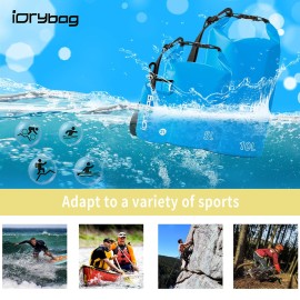 IDRYBAG Dry Bag for Kayaking Waterproof 2L/5L/10L/15L/20L, Small Dry Sack Waterproof Bag for Boating IDRYBAG Dry Bag for Kayaking Waterproof 2L/5L/10L/15L/20L, Small Dry Sack Waterproof Bag for Boating