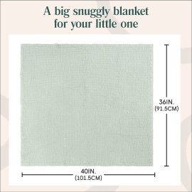 Simka Rose Waffle Baby Blanket Cotton Soft Breathable Swaddle Blanket for Baby Nursery, Stroller & Crib Blanket - Baby Receiving Blankets for Boys & Girls Gender Neutral Toddler Blanket