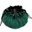 SIQUK Large Dice Bag with Pockets Big Capacity Dice Bag Drawstring Dice Pouch DND Dice Storage Bag for RPG MTG Table Games, Hold over 300 Dice, Dark Green