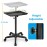 FLOLXNB Salon Tray Cart Premium Aluminum Tattoo Tray Rolling Trolley Adjustable Height Storage Utility Cart for Clinic Spa Rolling Tray (Black)