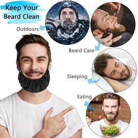 MIKIMIQI Men Beard Bandana, 3 Pack XL Size Men Beard Bib Black Beard Covers Soft and Silky Satin Facial Hair Apron Guard Bonnet Rag Man Bedtime Bib Beard Cap, Oversize for Big Long Beard MIKIMIQI Men Beard Bandana, 3 Pack XL Size Men Beard Bib Black Beard Covers Soft and Silky Satin Facial Hair Apron Guard Bonnet Rag Man Bedtime Bib Beard Cap, Oversize for Big Long Beard