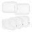 5 Packs Clear Cosmetics Bag TSA Approved, Wobe PVC Zippered Toiletry Carry Pouch Portable Makeup Bag for Vacation Travel, Bathroom and Organizing Waterproof Makeup Vinyl Case (Large, White)