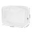 5 Packs Clear Cosmetics Bag TSA Approved, Wobe PVC Zippered Toiletry Carry Pouch Portable Makeup Bag for Vacation Travel, Bathroom and Organizing Waterproof Makeup Vinyl Case (Large, White)