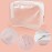 5 Packs Clear Cosmetics Bag TSA Approved, Wobe PVC Zippered Toiletry Carry Pouch Portable Makeup Bag for Vacation Travel, Bathroom and Organizing Waterproof Makeup Vinyl Case (Large, White)