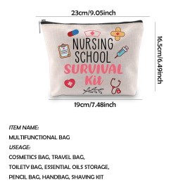 WCGXKO Nurse Gift Nurse Cosmetics Gift Nursing School Survival kit Gift for RN CNA LPV BSN LVP (NURSING SCHOOL)