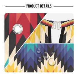 ALAZA Professional Barber Cape 55 x 65, Tribal Colorful Geometric Waterproof Salon Apron Cape with Closure Snap for Men Women