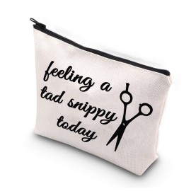 WCGXKO Funny Hairdresser Gift Cosmetology Graduation Gift Feeling A Tad Snippy Today Hairstylist Supplies (Feeling a tad snippy today) WCGXKO Funny Hairdresser Gift Cosmetology Graduation Gift Feeling A Tad Snippy Today Hairstylist Supplies (Feeling a tad snippy today)