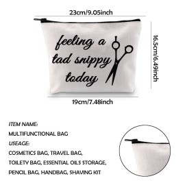 WCGXKO Funny Hairdresser Gift Cosmetology Graduation Gift Feeling A Tad Snippy Today Hairstylist Supplies (Feeling a tad snippy today) WCGXKO Funny Hairdresser Gift Cosmetology Graduation Gift Feeling A Tad Snippy Today Hairstylist Supplies (Feeling a tad snippy today)