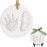 Baby Hand and Footprint Kit Girls, Boys - Personalized Baby Footprint Ornament Kit, Newborn Keepsake Gifts for New Mom, Easy to Use Handprint Makers,Cute Shower Gifts(Multi-Colored)