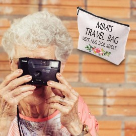 WCGXKO Mimi Gift Mimi Mother\'s Day Gift Grandma Birthday Gift Travel Gift Cosmetics Bag (MIMI\'S TRAVEL)