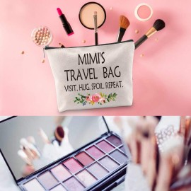 WCGXKO Mimi Gift Mimi Mother\'s Day Gift Grandma Birthday Gift Travel Gift Cosmetics Bag (MIMI\'S TRAVEL)