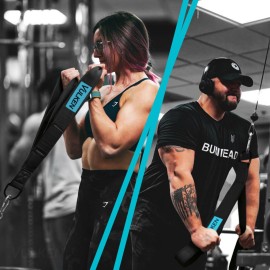 Vulken Tricep Rope Cable Attachment. 24 Inch & 17 Inch Two Lengths Built in One Pull Down Rope. Triceps Extension Straps Gym Equipment. Home Workout Handles for Resistance Bands.