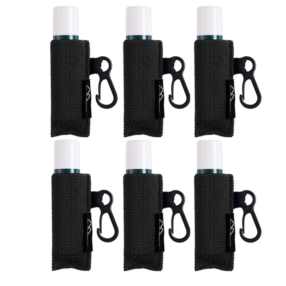 WK IEASON 6PCS Lip Balm Holder Keychain - Bulk Chapstick Holder Keychain - Elastic Sleeve for Lip Balms and Gloss (Black x6) WK IEASON 6PCS Lip Balm Holder Keychain - Bulk Chapstick Holder Keychain - Elastic Sleeve for Lip Balms and Gloss (Black x6)