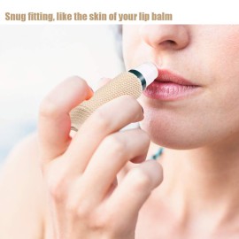 WK IEASON 6PCS Lip Balm Holder Keychain - Bulk Chapstick Holder Keychain - Elastic Sleeve for Lip Balms and Gloss (Black x6) WK IEASON 6PCS Lip Balm Holder Keychain - Bulk Chapstick Holder Keychain - Elastic Sleeve for Lip Balms and Gloss (Black x6)