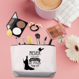 TSOTMO Evil Queen Gifts Villain Queen Inspire Gift Movie Merchandise Makeup Bag Witch Gifts Halloween Party Gifts For Movie Fans (Wings)