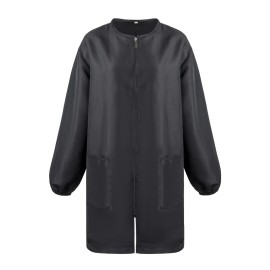 TopTie Satin Long Sleeve Smock Haircut Cape Jacket for Hair Grooming