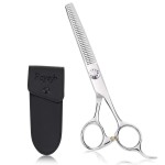 Thinning Shears, Fcysy 6 Professional Sharp Hair Thinning Scissors, 440c Stainless Steel Barber Texturizing Shears, Salon Haircut Blending Shears for Cutting Hair for Man Woman Kids