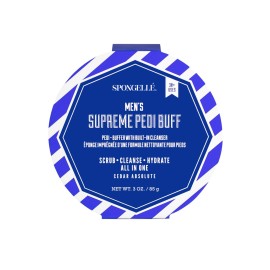 SPONGELL Men\'s Supreme Pedi Buffer, Cedar Absolute