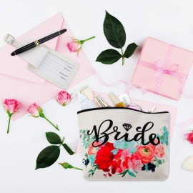 Bride Makeup Bag Present Bridal Cosmetic Bags Mr Bridal Luggage Tags and Mrs Bridal Luggage Tags for Bridal Party Present Bride Makeup Bag Present Bridal Cosmetic Bags Mr Bridal Luggage Tags and Mrs Bridal Luggage Tags for Bridal Party Present