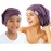 ELIHAIR Beanie Sleep Cap Satin Bonnet Teens Toddler Kids Adult Night Sleeping Caps Adjustable Soft Slouchy Hats for Women and Girls Frizzy Hair Cover(Kids and Regular Adult Rose Violet)