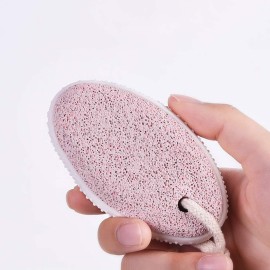 1 Pcs Pink Double Side Natural Pumice Stone Foot Callus Scrubber Corn Remover Foot Grinding Stone