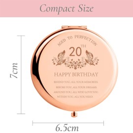 20th Birthday Gift for Girls Stainless Steel Portable Compact Makeup Mirror Behind You All Your Memories Before You All Your Dreams Inspiration Presents with Gift Box for Friend Sister Rose Gold 20th Birthday Gift for Girls Stainless Steel Portable Compact Makeup Mirror Behind You All Your Memories Before You All Your Dreams Inspiration Presents with Gift Box for Friend Sister Rose Gold