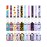 Geiserailie 40 Pcs Hand Sanitizer Keychain Holder Set Travel Bottle Holder Lipstick Case Wristlet Keychain(Floral)