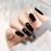 VENALISA 2Pcs Black White Gel Nail Polish Kit, Nail Gel Polish Set Soak Off UV LED Nail Art Starter Manicure Salon DIY at Home