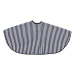 Folany Soft Cloth Hair Cutting Barber Cape Salon Gown Bib, Apron Vertical Stripes Short Hair Cutting Cape, Adult/Kids for Barbershop