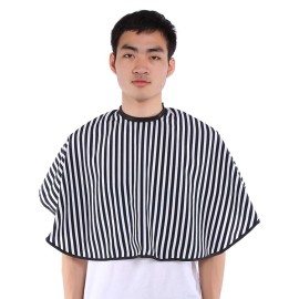 Folany Soft Cloth Hair Cutting Barber Cape Salon Gown Bib, Apron Vertical Stripes Short Hair Cutting Cape, Adult/Kids for Barbershop Folany Soft Cloth Hair Cutting Barber Cape Salon Gown Bib, Apron Vertical Stripes Short Hair Cutting Cape, Adult/Kids for Barbershop